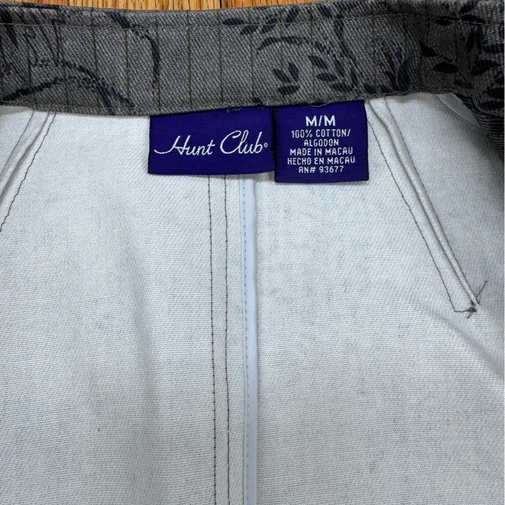 Vintage Hunt Club Gray Floral 90’s Button-Front Women's Jacket - Picture 10 of 14